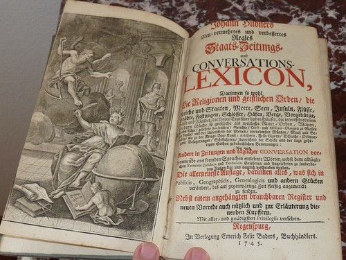Superbe livre 1745 - livre, johann