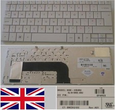 CLAVIER QWERTY UK HP COMPAQ MINI 110 NSK-HB40U 9J.N1B82.40U, BM2XQ1DC. Blanc