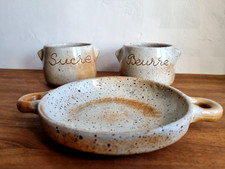 Beurrier/Sucrier/Assiette