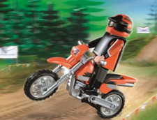 Playmobil -- Pièce de rechange -- Motocross 5115 --