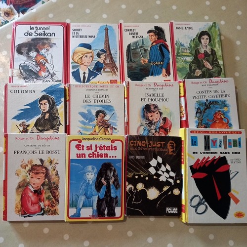 Lot livres rouge - rouge, &