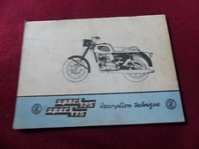 livret MOTO : description technique  125 & 175 CZ  sport de  1967