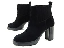 Bottes GEOX Femme Hiver Bottines Cuir Taille 38,5 Noir TOP