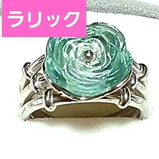 Bague sculpture fleur cristal