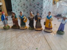 Santons anciens lot de 8