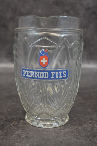 Ancien broc pichet en verre - broc,