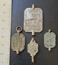 B9845 : Lot De 4 Clés De Montre À Gousset  - Argent  - Guilloché ??