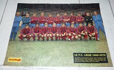 POSTER FOOTBALL MAGAZINE CLIPPING FC LIEGE 1969-1970 BELGIQUE SANG & MARINE