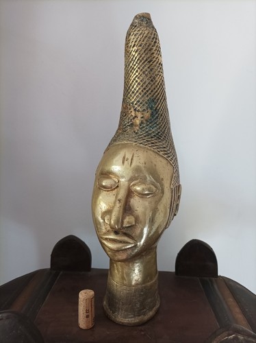 Sculpture tête bronze - sculpture,