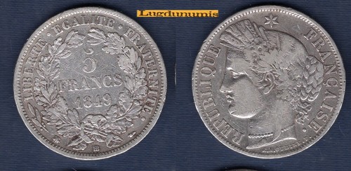Francs cérès 1849 - francs,
