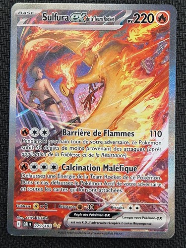 Carte pokemon sulfura - ex, de