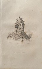 GRAVURE  RUSSIE   1838   "  JEAN LE TERRIBLE   "