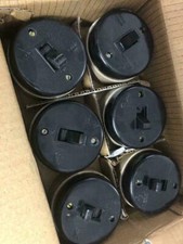 Interrupteur électrique céramique vitrée porcelaine bakélite 16 ampères 240 V...