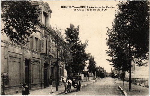 Cpa romilly casino - cpa, avenue