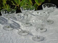 Saint Louis - Service de 6 coupes à champagne en cristal taillé, service Vic