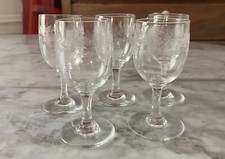 5 verres a digestif Baccarat modele Sévigné