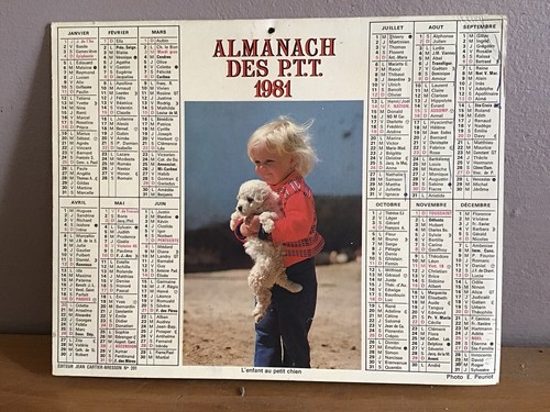 Almanach calendrier alpes - almanach,