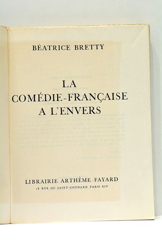 Bretty comédie française - la,