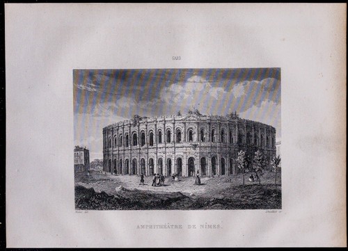 1851 vue l - de, l'amphithéâtre