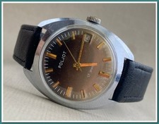 Montre mécanique vintage Poljot 17 rubis - Classique de l'ère soviétique #3725