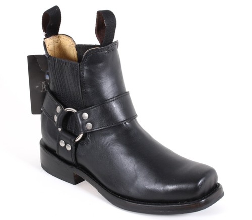 Bottines bottes motard noir - bottines,