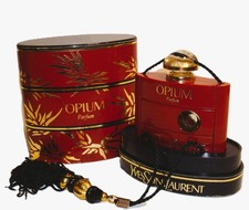 flacon du parfum OPIUM d' Yves Saint laurent  7,5ml vide  * TBE voir photos *