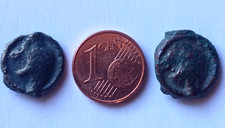 Monnaie Gauloise - 2 Petits Potins TURON Reduits , dont 1 aux 3 Points