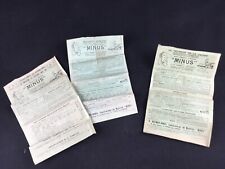 Lot de 3 notices MINUS poste à galène 