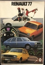 Rare Catalogue RENAULT 1977 R4 R5 R6 Rodeo R12 R14 R16 R15 R17 R20 R30 ALPINE