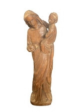 ancienne vierge à l'enfant en