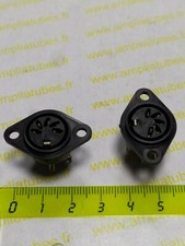 2x Din 5 Broches Prise Châssis Connecteurs Audio Vidéo Connecteur 180°  E8h4