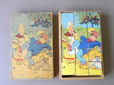 1920-1930 PUZZLE CUBES BOIS et