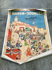 Affiche sur toile  170/130 Manon Sources 1953 Illustration Albert Dubout Pagnol