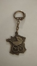 Porte clés Poussette Voiture d'enfants MAINGUY Nantes Keychain Vintage 60'