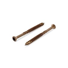 200 VIS DE TERRASSE INOX A2 BRUNI AUTOFOREUSE TETE DECORATIVE TORX 25 - Ø 5 X 6