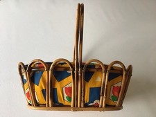 Panier rotin ancien vintage