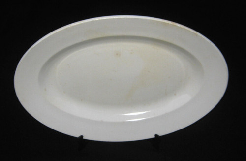 Grand plat blanc faïence - grand,