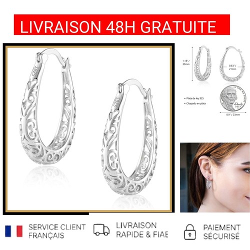 Boucles oreilles créoles - d'oreilles,