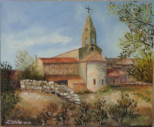 Tableau peinture huile - tableau, au