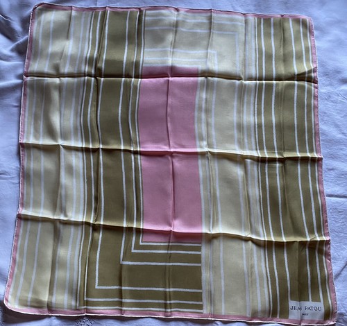 Foulard jean patou carré de - foulard, patou.