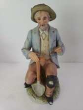 Homco Old Man Sitting with