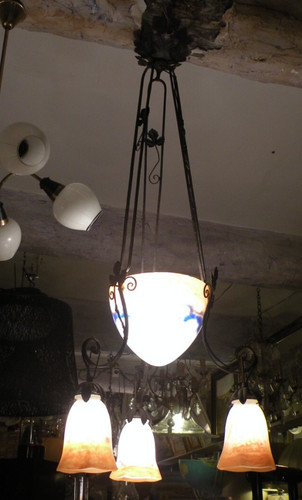 Lustre époque art déco - d'époque,
