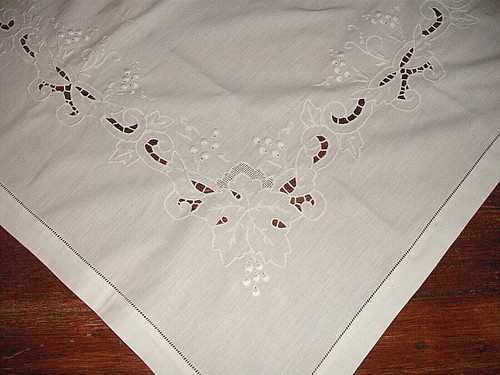 Ancienne nappe thè - ancienne, à