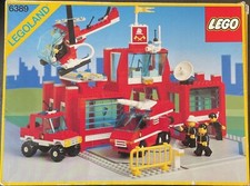 lego vintage set 6389 caserne de pompier de 1990