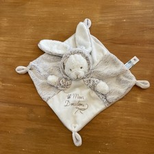 Mon doudou Plat Mouchoir SIMBA NICOTOY OURS Déguisé LAPIN beige Marron blanc