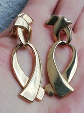 Clip's d'oreilles vintage ,année 80, paqué or, PM, Paris