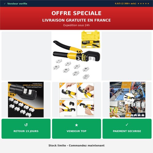 Pince sertir hydraulique - à,