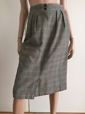 Jupe vintage VENTILO prince de GALLES Made in France 100% laine taille 38 