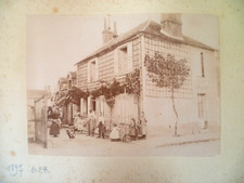2 ANCIENNES PHOTOS MAISON À BOIS LE ROI 1897 ET CYCLISTE 1895 (3)