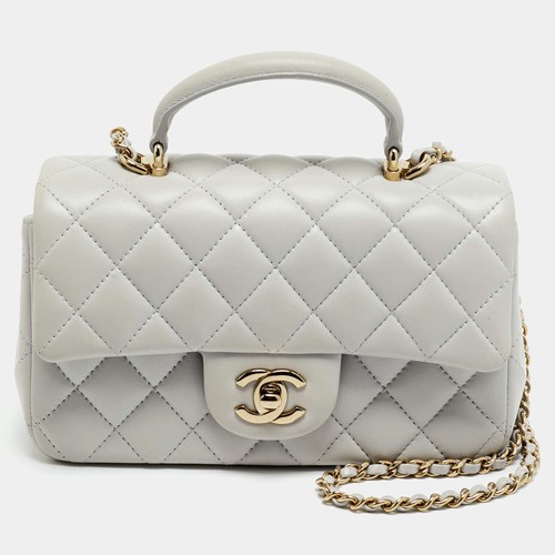 Mini sac chanel gris - mini,